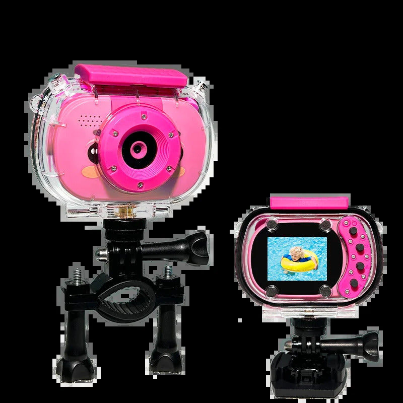 Kids Mini Waterproof Camera, Take Pictures & Record Videos & Games, Swimming & Sports USB Charge & 720P Resolution, Perfect Gift