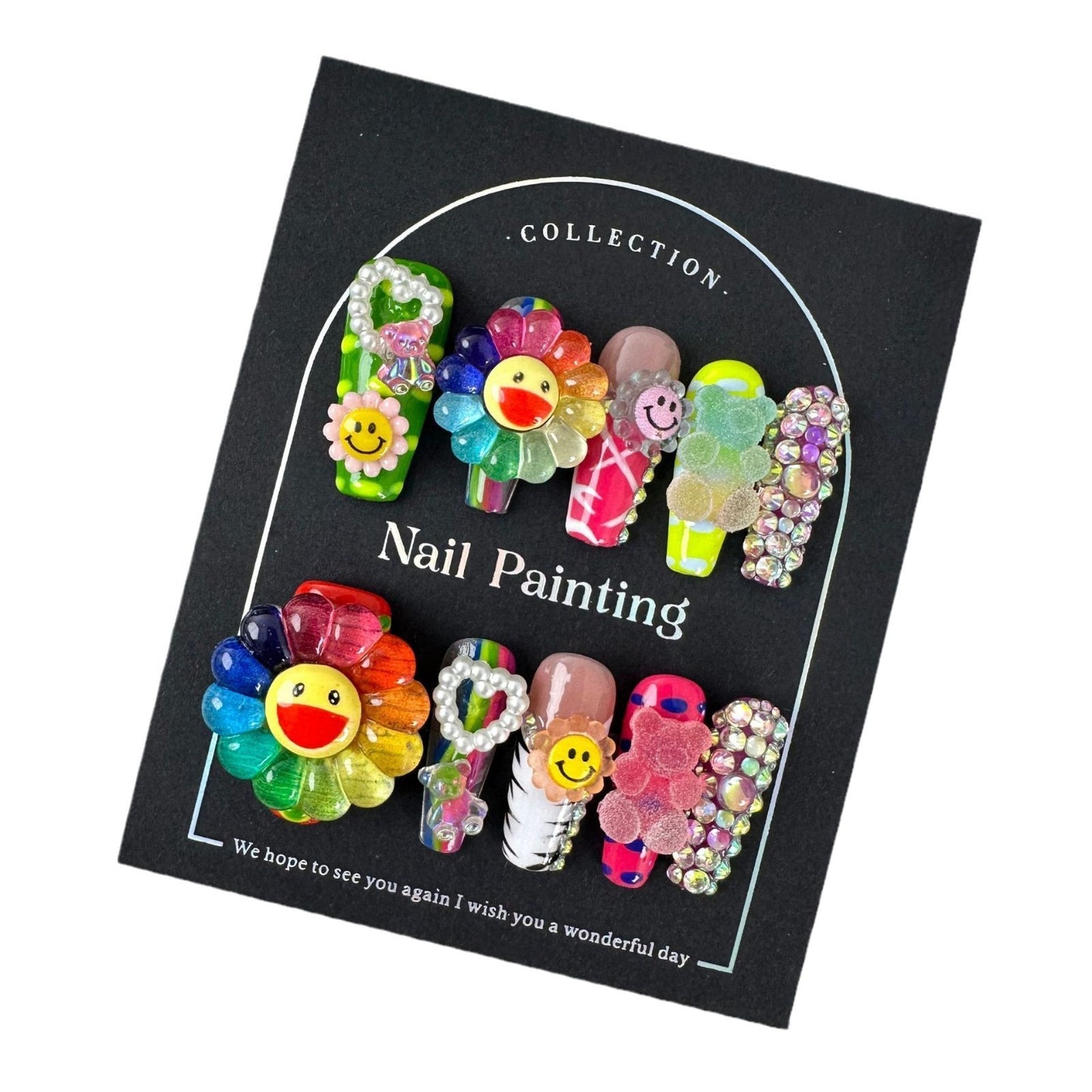 Short Almond Nails Cat Eye Handmade Painted Beautiful Whitening Elegant Wearable Nails Factory Wholesale Medium Long Style