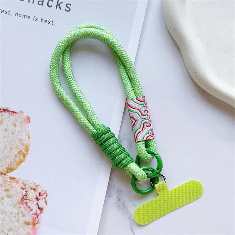 Cute Mobile Phone Lanyard Hanging Decoration Can Be Carried Twist Rope Anti-loss Pendant Fashion Strong Wrist Short Straps Band