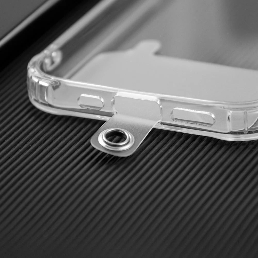 Universal Glitter Phone Lanyard Long Crossbody Necklace Chain Pearl Straps Keychain Anti-lost Sling with Patch for Phone Case