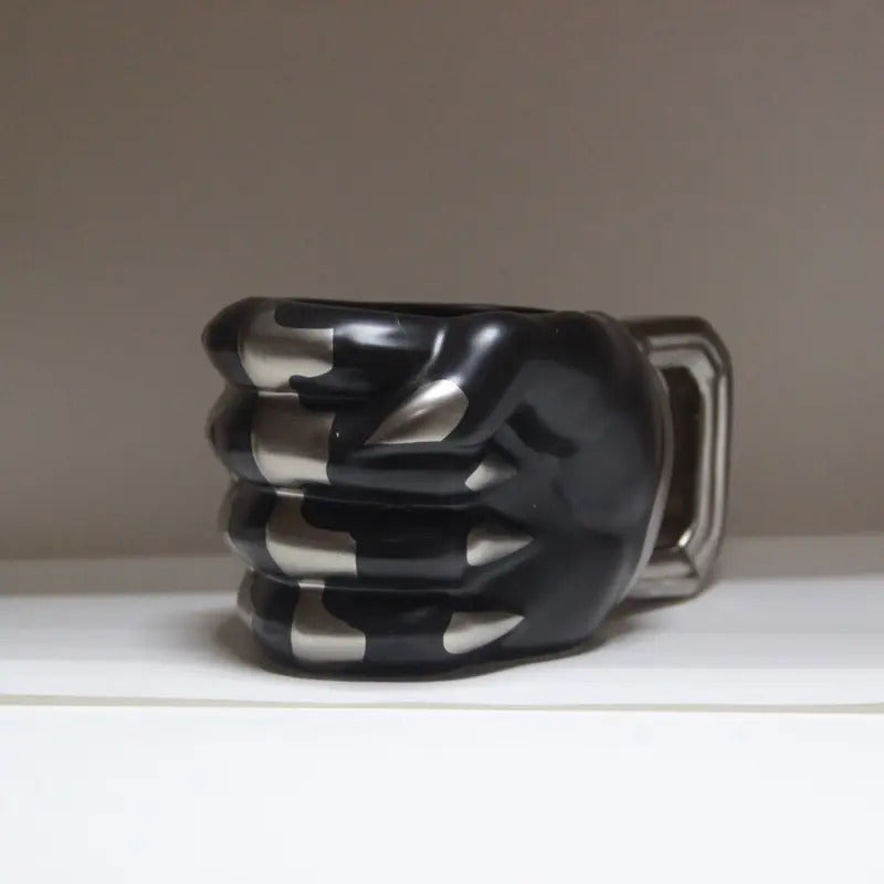 American creative household water cup large capacity black panther coffee cup ceramic cup for boys and girls birthday gifts