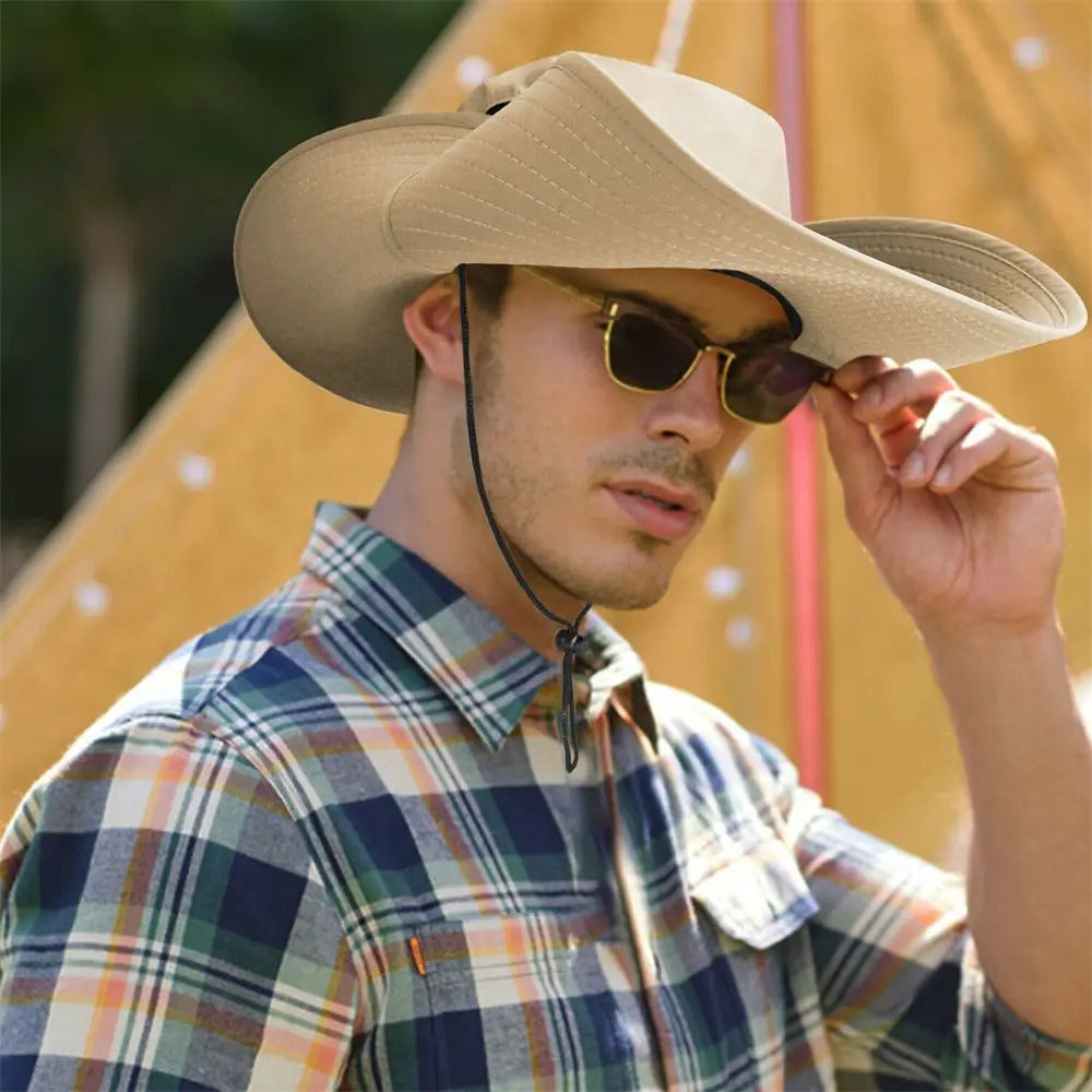 Men Women Wide Visor Brim Hat Boonie Bucket Cap Summer Fishing UV Sun Protection Breathable Caps