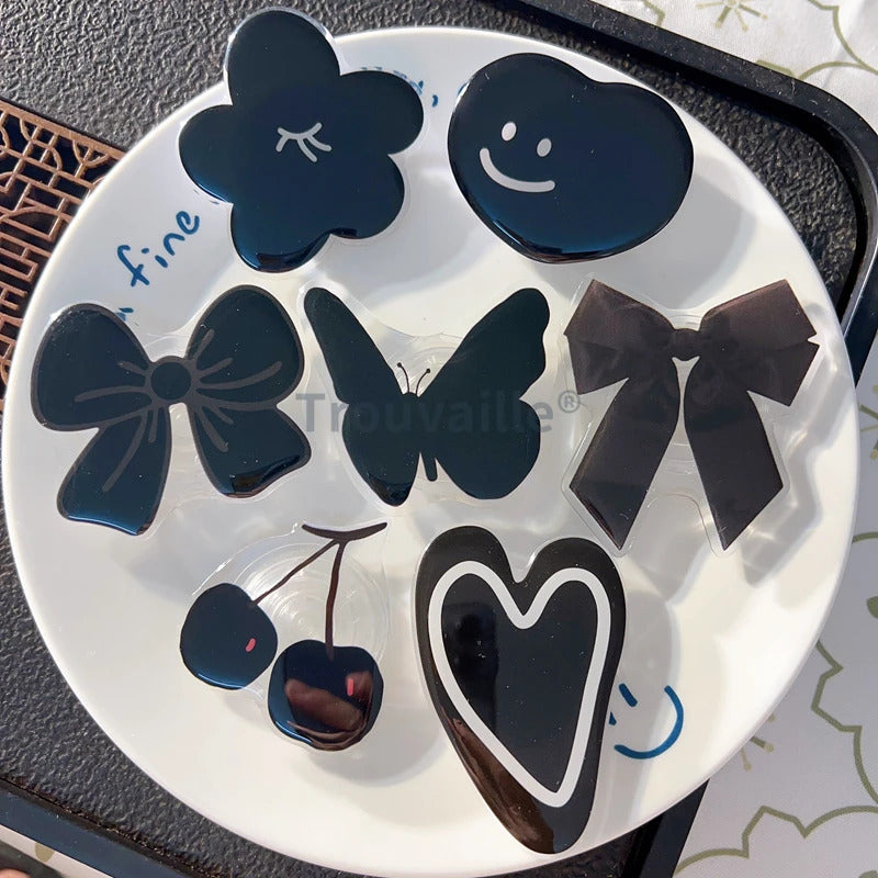 Trouvaille Phone Grip Toks Cellphone Stand Holder Mobile  Bracket Cute Korea Cartoon Finger Ring Holder Griptok