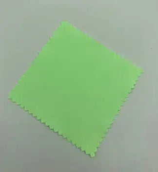 100pcs Emboss Custom LOGO 8*8cm Silver Polish opp bags Cloth for silver Jewelry Cleaner Blue Microfiber suede fabric material
