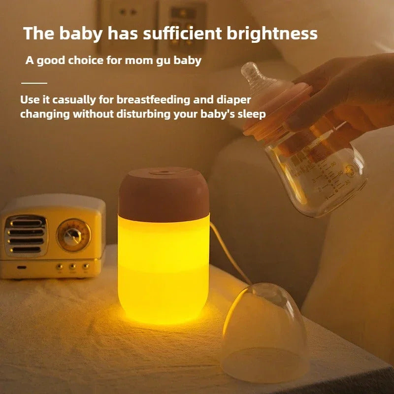 300ml Portable Air Humidifier Aroma Oil Humidificador for Home Car USB Cool Mist Sprayer with Colorful Soft Night Light Purifier