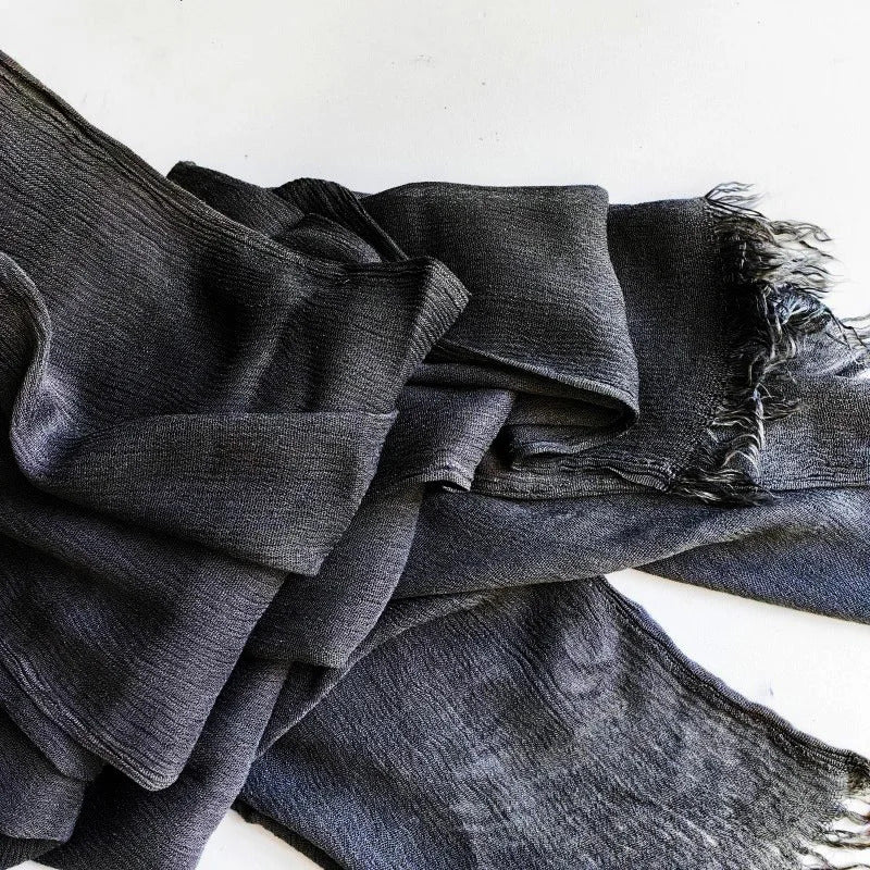 61 Colors Soft Cotton Viscose Scarf Rayon Material Muslim Hijab Mid Eastern Plain Solid Color Headscarf With Tassel