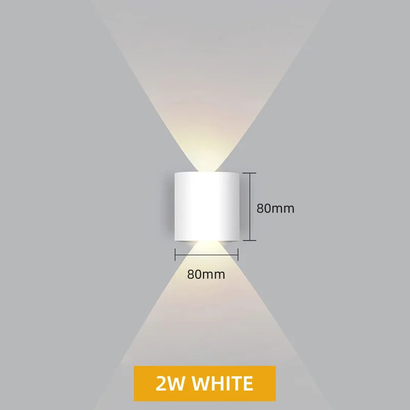 Aluminum LED Wall Lamp Waterproof IP65 interior wall light Up and Down Outdoor Garden Lights Bedroom Living Room Stairs Lighting