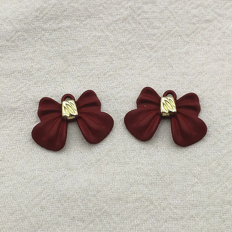 New Arrival! 21x15mm 100pcs Zinc Alloy Pendants Ribbon/Bows Charm For HandMade Jewelry Bracelet/Necklace/Earring DIY Parts