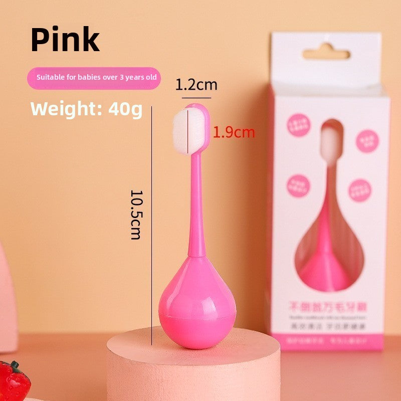 Baby and Children's Toothbrush U-shaped Baby and Child 0 to 3 to 6 to 12 Years Old Soft Hair U-shaped Brush Teeth Artifact Silicone Toothbrush