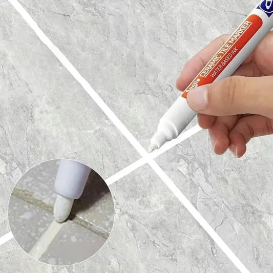 1pc Waterproof Tile Marker Grout Pen Wall Seam Pen For Tiles Floor Bathroom Decontamination Seam Repair Tools, For Hotel