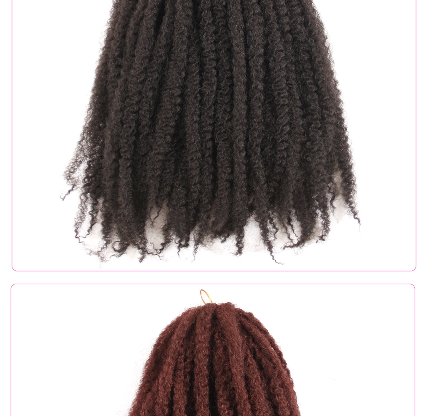 Large Caterpillar Dreadlock Wig Crochet Fluffy Braids Afro Kinky Curly Marley Braids