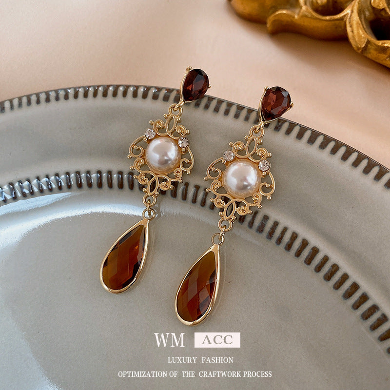 Vintage Earrings Fashion Versatile Ear Jewelry Niche Light Luxury High-end Accessories