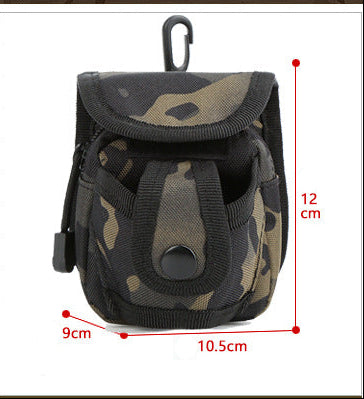 Wholesale Waterproof Outdoor Tactics Slingshot Bag Marble Waist Bag Camouflage Slingshot Steel Ball Integrated Waist Hanging Steel Ball Bag