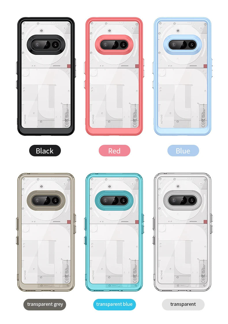 For Nothing Phone 3A Case Air Cushion Shockproof Clear Airbag Silicone TPU Back Cover Soft Case for Nothing Phone 3A phone cover