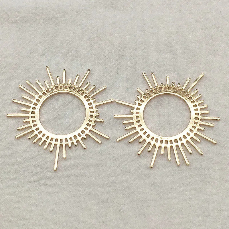 New Arrival! 45x44mm 50pcs Brass Pendants Flower Charm For Handmade Necklace Earrings DIY Parts,Jewelry Findings & Components