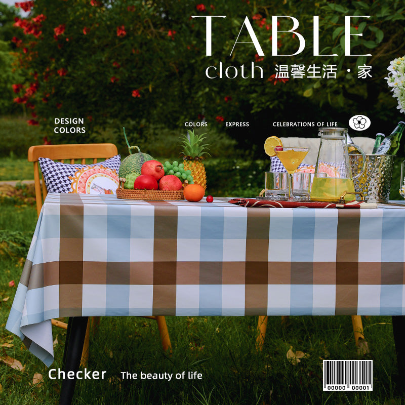 Outdoor Egg Roll Table Tablecloth Camping Picnic Table Mat Outdoor PVC Disposable Tablecloth Stall