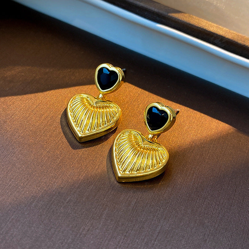 Vintage Earrings Fashion Versatile Ear Jewelry Niche Light Luxury High-end Accessories