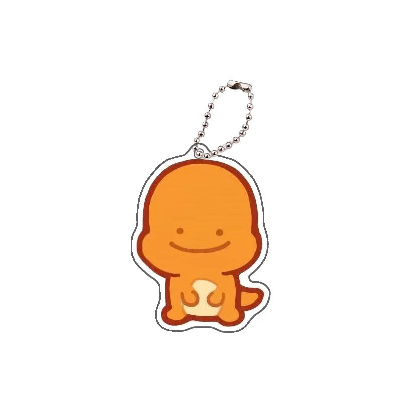 Pokemon Torchic Cyndaquil Charmander Keychain Anime Peripheral Cute Cartoon Backpack Key Pendant Kawaii Goods Gift for Friends