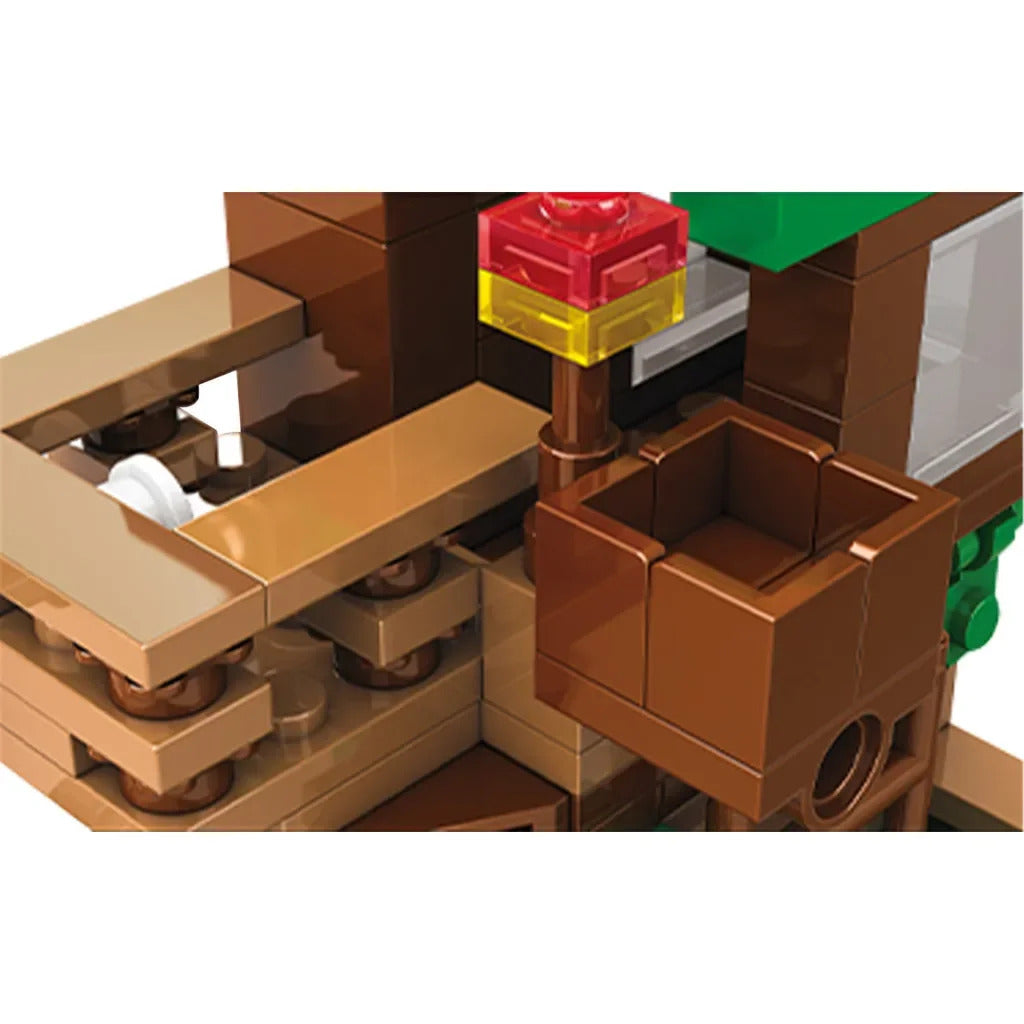 Cartoon Tree House Farm Village Building Block Educational Toy For Kids Gift