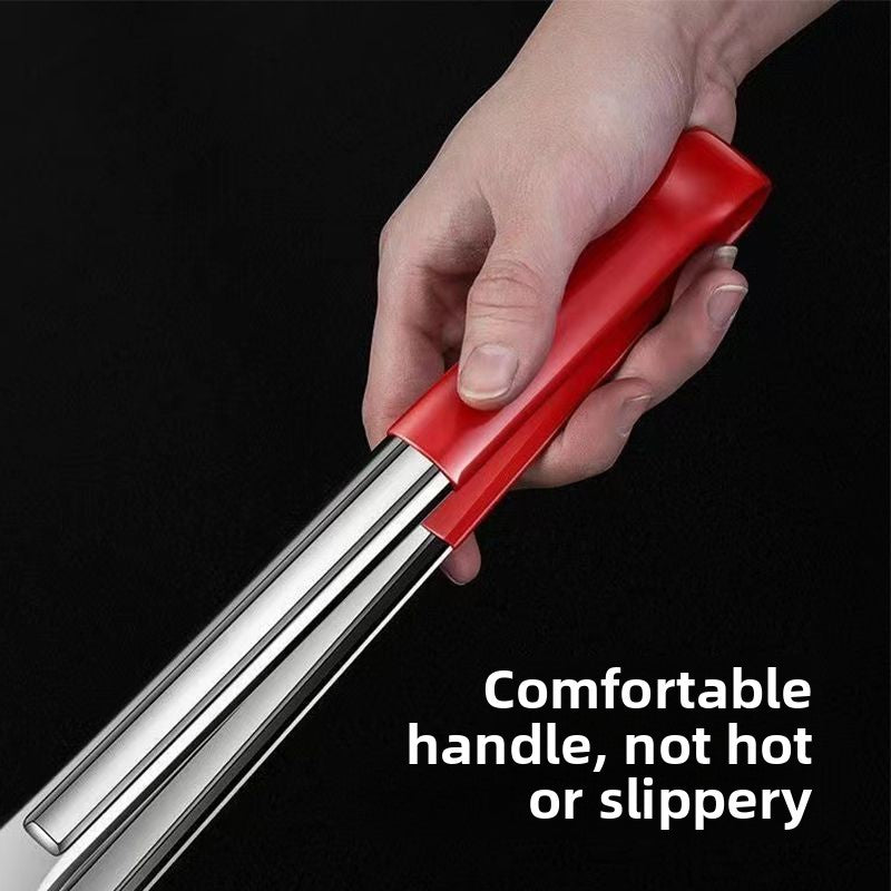 Extra Thick 316 Stainless Steel Food Tongs BBQ Tongs Meat Tongs Steak Tongs Kitchen Food Tongs Baking Bread Tongs