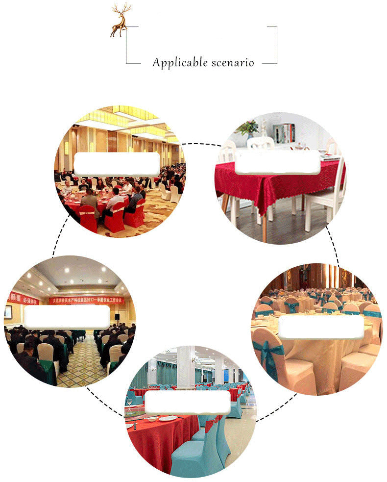Chair Cover Chair Slipcover High-End Feel Universal Elastic Full-Coverage Wedding Hotel Non-Slip Chair Cover