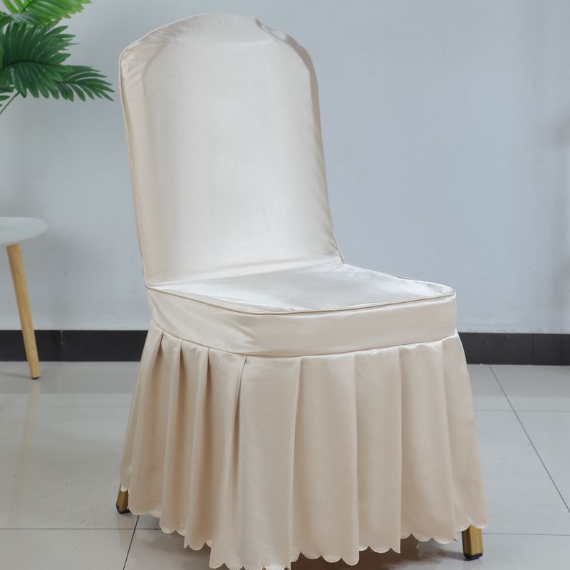 Hotel Restaurant Banquet Special Chair Cover Dining Chair Seat Stool Bench Wooden Chair Universal Chair Cover Bowknot