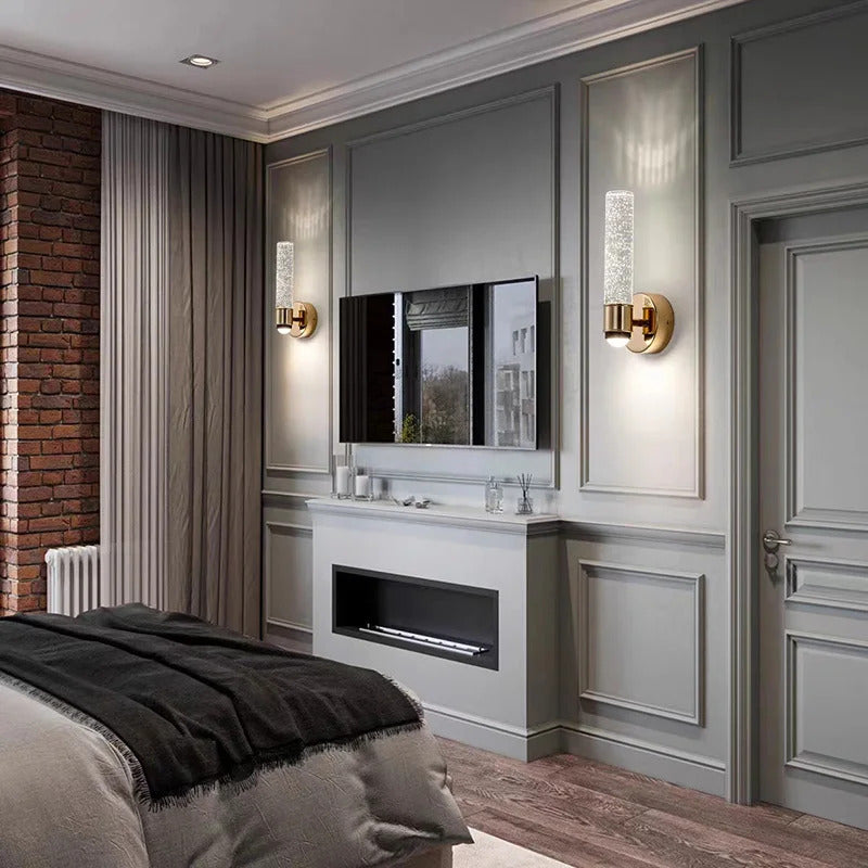 Modern Bubble Crystal Wall Lamps LED Wall Sconces Living Room Bedroom Bathroom Corridor Aisle Indoor Decor Home Hanging Lights