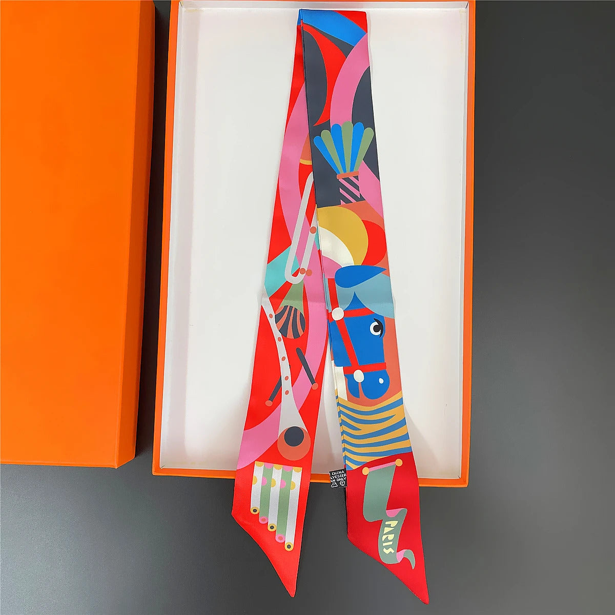 Brand Design Twill 100% Silk Scarf Luxury Fashion Scarf Women Foulard Skinny Bag Scarves New Hot Neckerchief Hair Headband
