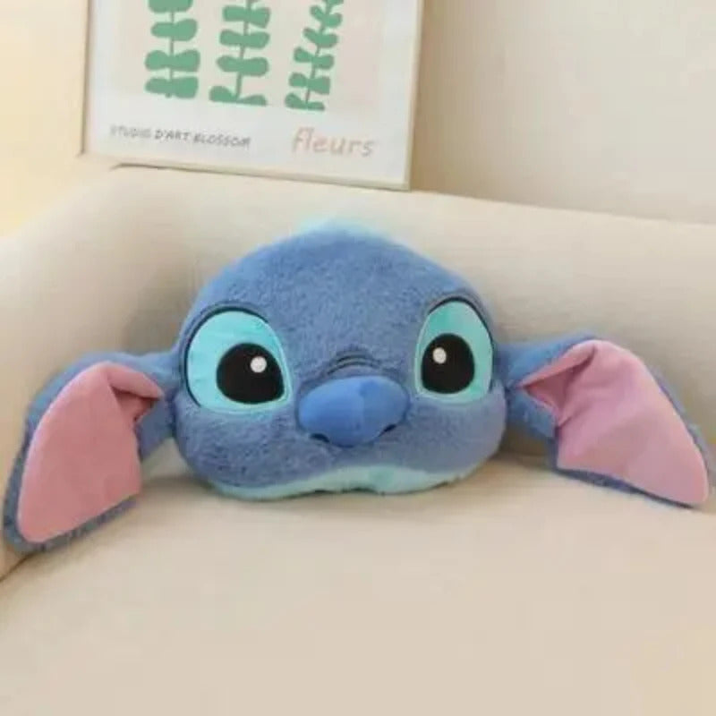 Stitch Seat Belt Protective Cover Cute Cartoon Soft Plush Car Headrest Neck Pillow Fashion Car Tissue Box Decor BIrthday Gift