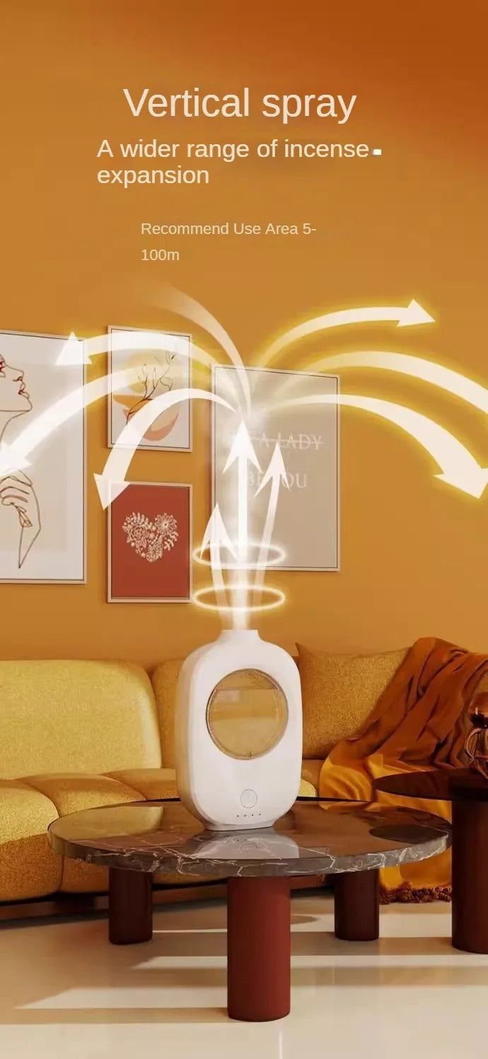 6 Modes Aroma Diffuser Wall Mounted Air Freshener Dispenser Fragrance Essential Oil Air Humidifier Aromatherapy USB Rechargeable