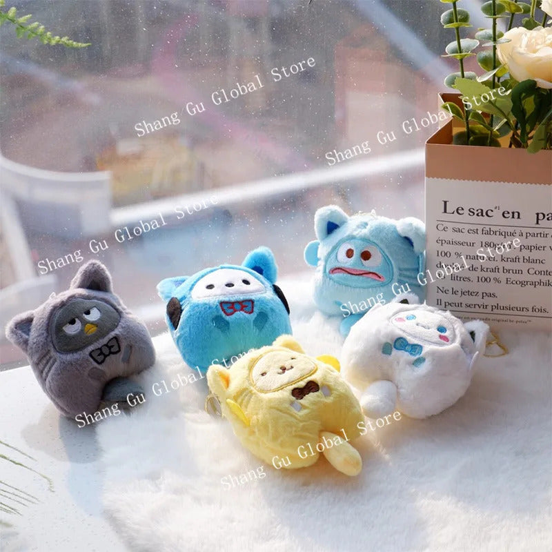 15cm/5.9in Kuromi Plush Keychains Melody Cinnamoroll Doll Cute Funny Hangings Ornament Toys Valentine Day Gift Girl Decoration