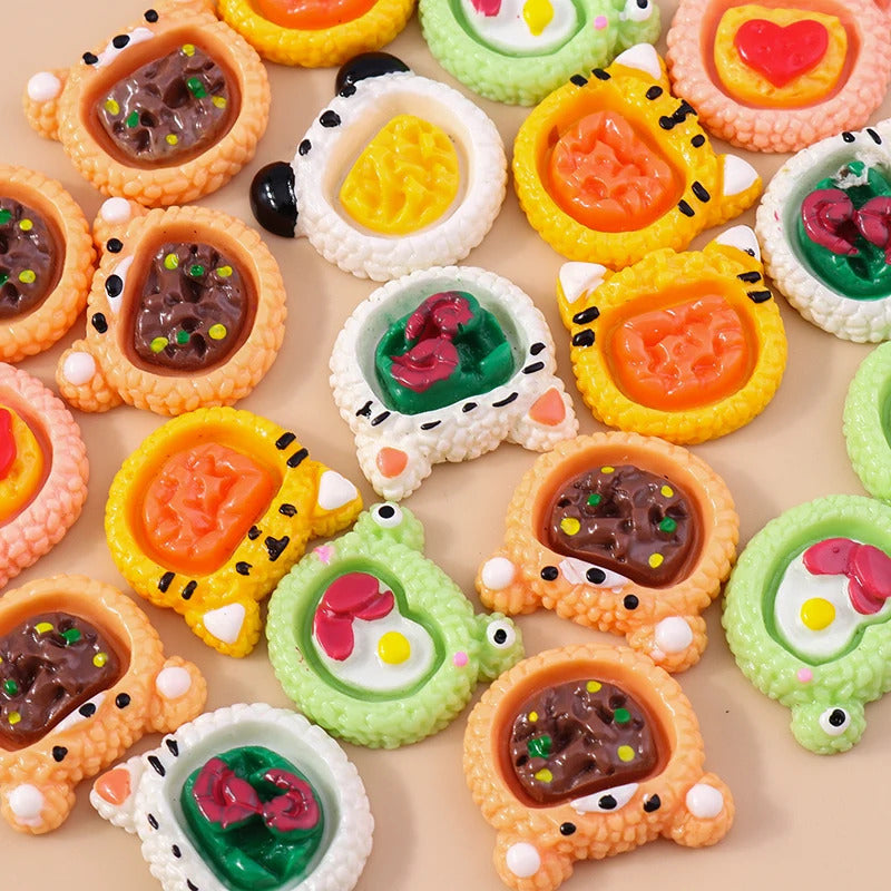 Leslie Random Mix 10pcs Cute New Miniature Dollhouse Simulated Food Snacks Mini Bread Cake for Girls BJD Doll Kitchen Toys