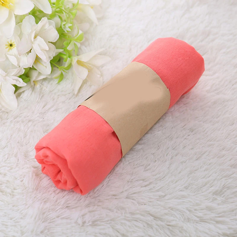 Cotton Linen Scarf Candy Color Anti-sand Neckerchief Women Thin Tippet Long Scarf Soft Scarves Shawls 180x45cm Shawl Headwrap