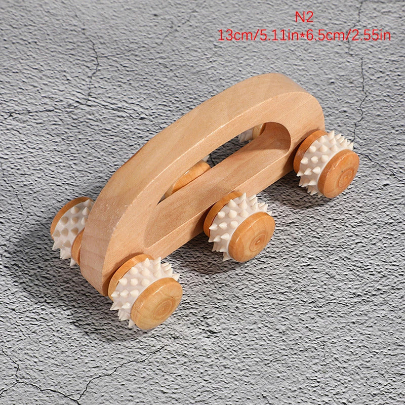 Wooden Massage Roller Portable Massage Tools For Face Neck Muscle Relax Head Foot Massager Stick Body Relaxation Beauty Health