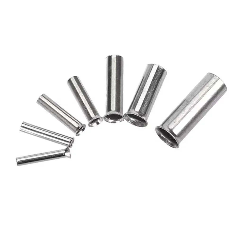 600/700pcs Bare Terminal Tubular Wire End Ferrules Mix Size Uninsulated Cable Sleeves Simple  for Wire Connection Pin Crimp