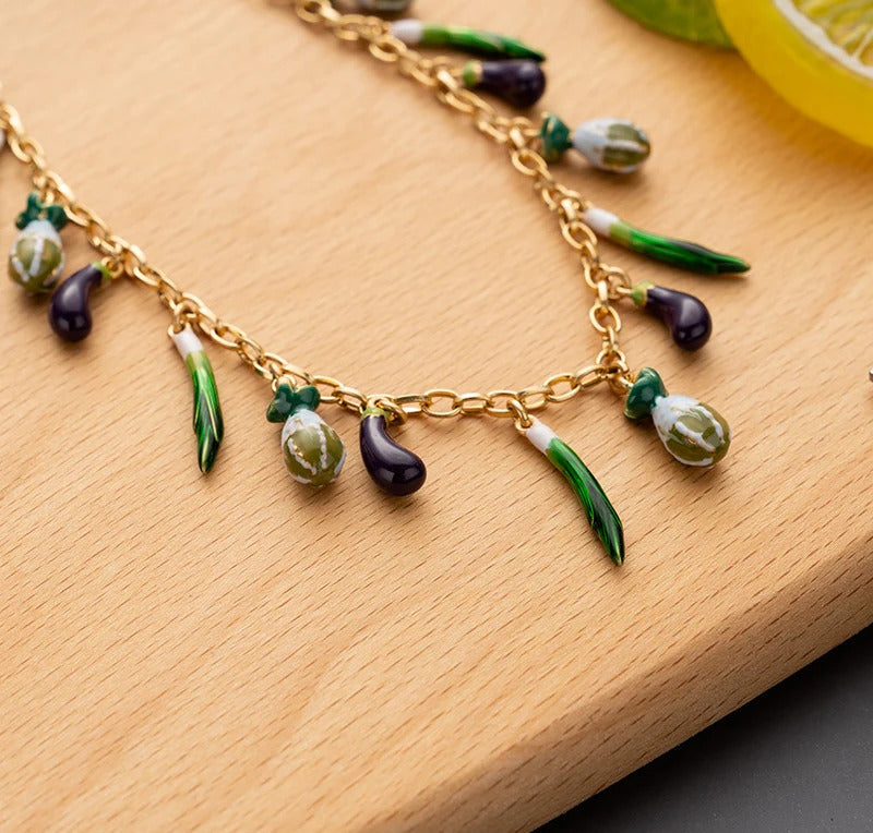 red Pepper Necklaces for Women Multilayer Collar Chain Verse Christian Jewelry 18K Gold Choker Plated/Stainless