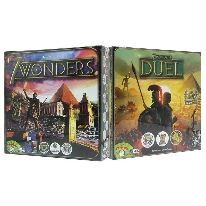 Board Games 7 Wonders Basic Duel English Version Card Fans Friend Party Strategy Cards Multiplayer Games Collection Toys
