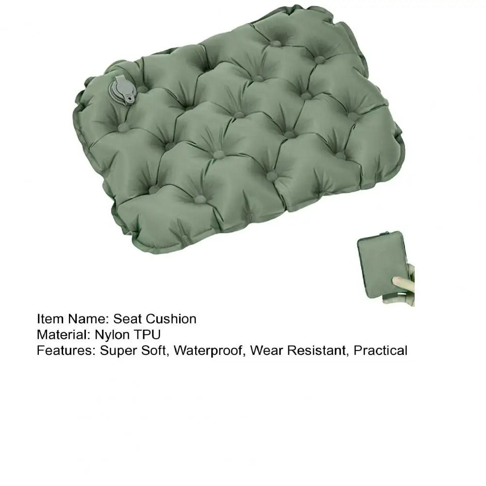 Air Cushion Premium Seat Cushion Waterproof Wear-resistant Comfort for Airplane Car Seats Quick Inflate/deflate Ultimate Air