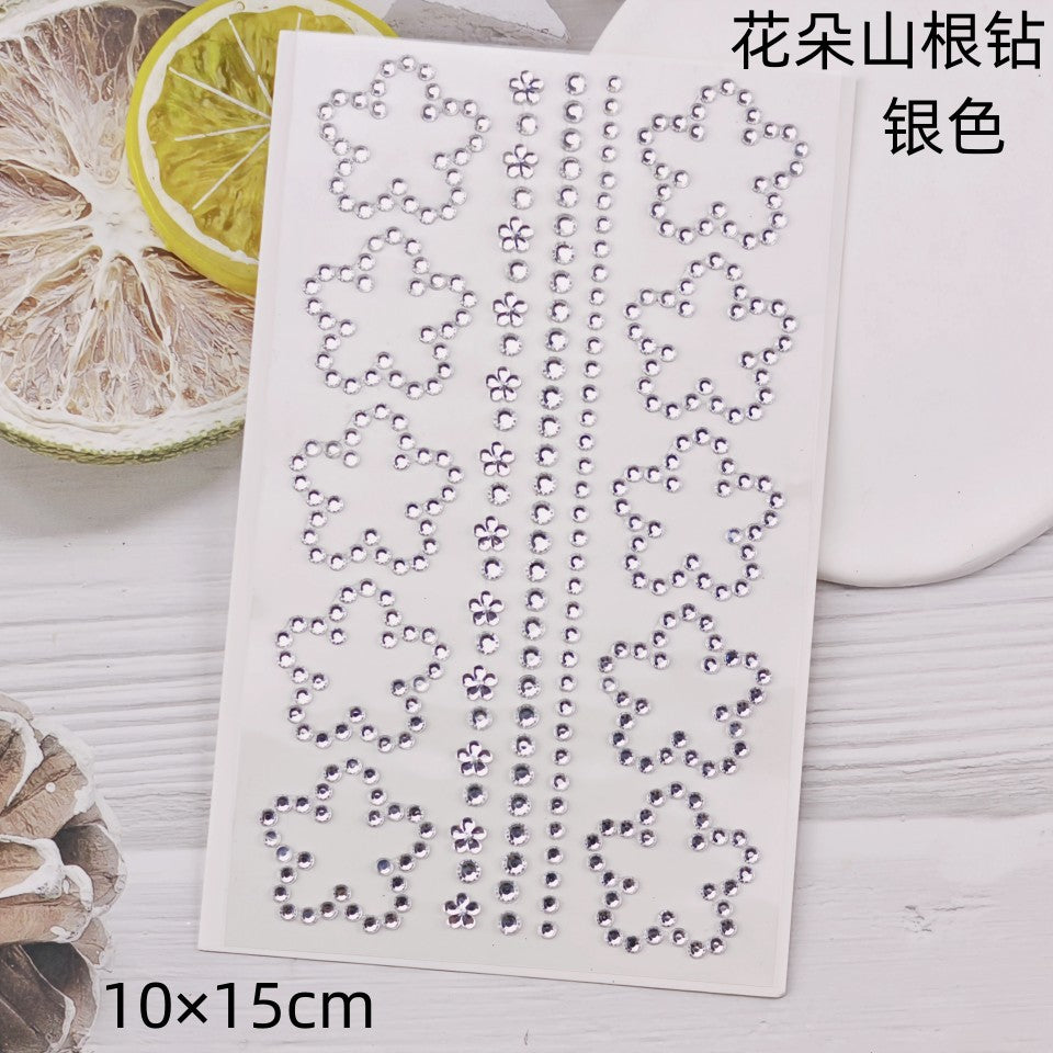 Glitter Gradient Butterfly Wing Tattoo Eye Corner Face Stickers Children's Eye Makeup DIY Stickers Fish Scale Performance Catwalk