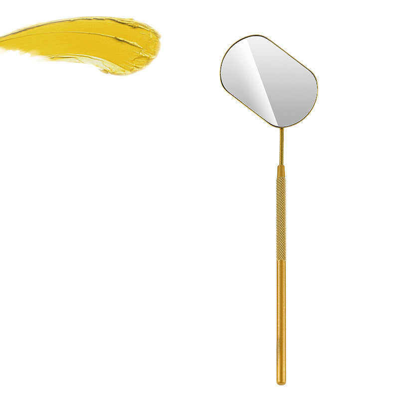 Hot-Selling Cross-Border Stainless Steel Grafting Flowering Auxiliary Tool Special Makeup Beauty Mirror Eyelash Inspection Mirror Eyelash Extensions