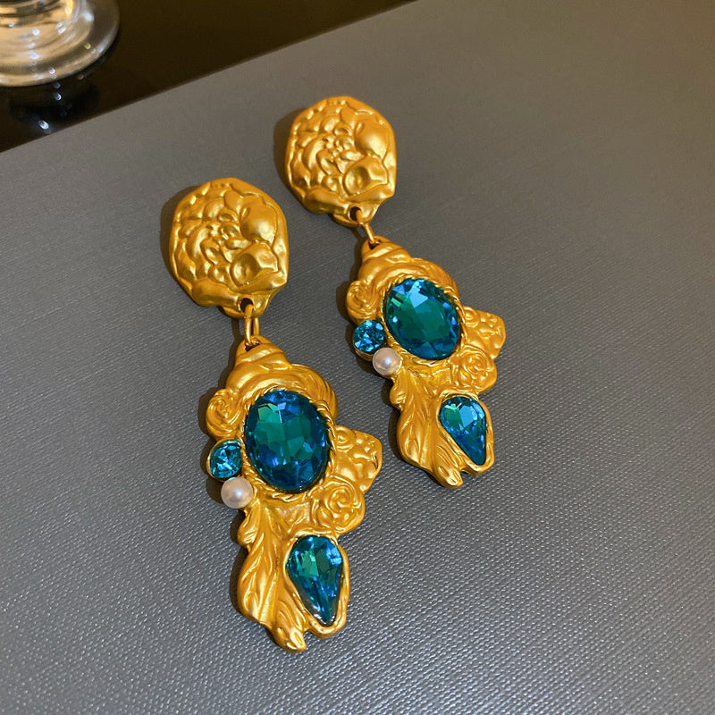 Vintage Earrings Fashion Versatile Ear Jewelry Niche Light Luxury High-end Accessories