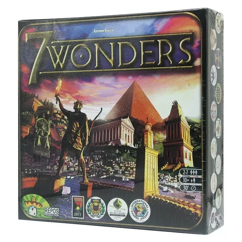 Board Games 7 Wonders Basic Duel English Version Card Fans Friend Party Strategy Cards Multiplayer Games Collection Toys