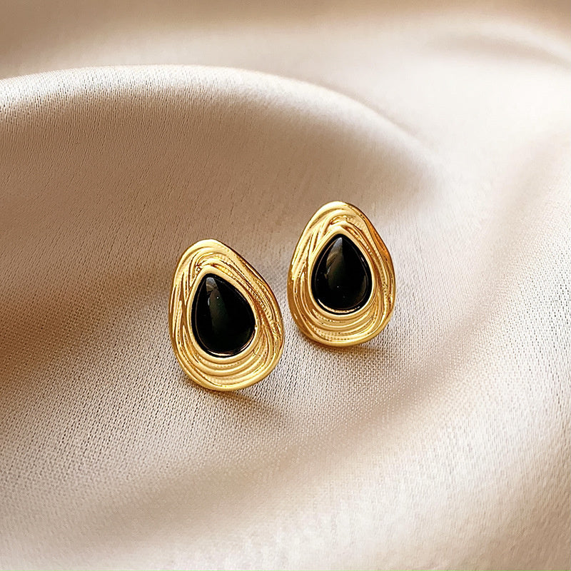 Vintage Earrings Fashion Versatile Ear Jewelry Niche Light Luxury High-end Accessories
