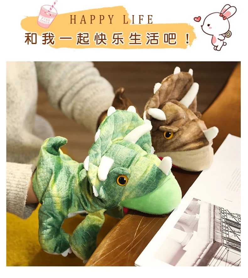Stuffed Plush Dinosaur Toys Hand Finger Story Puppet Kawaii Dolls Educational Baby Toys Tyrannosaurus Rex Children Gift