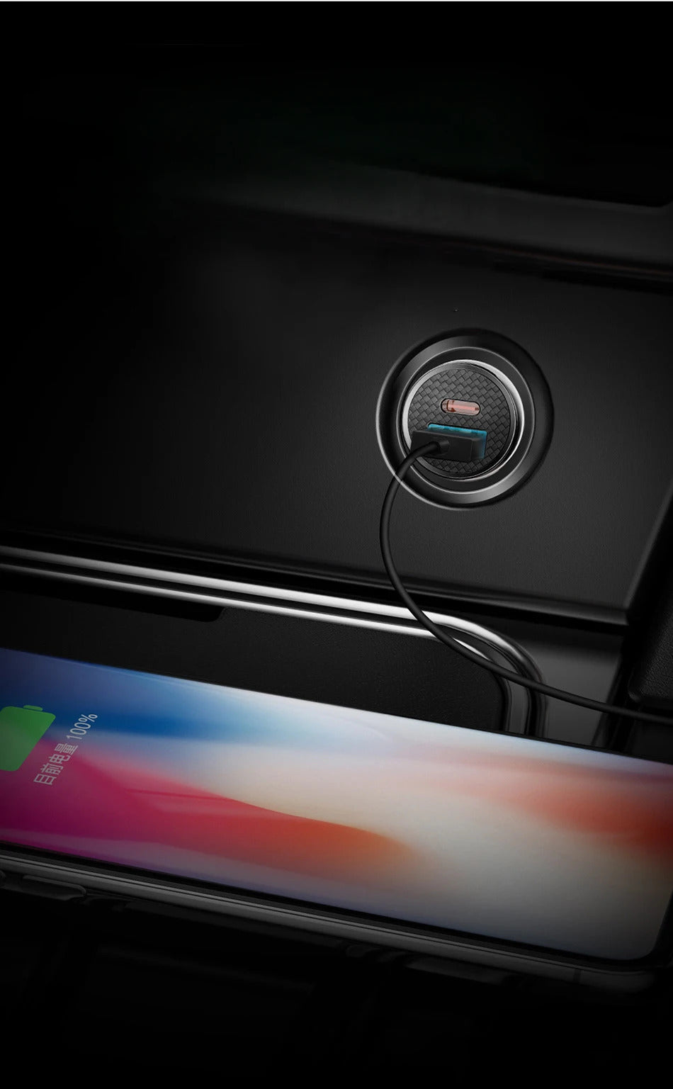 Baseus 5pcs USB Car Charger Quick Charge QC4.0 QC3.0 PD3.0 SCP PPS 5A Type C 30W Fast USB Charger For iPhone Xiaomi Mobile Phone