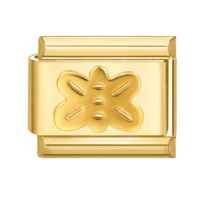 Fashion Pet Heart Flowers Sun Moon Zircon Gold Color Italian Charm Links Stainless Steel Fit 9mm Bracelet Jewelry DIY Making