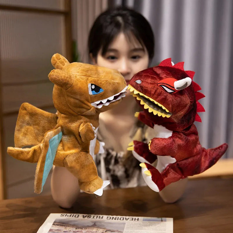 Stuffed Plush Dinosaur Toys Hand Finger Story Puppet Kawaii Dolls Educational Baby Toys Tyrannosaurus Rex Children Gift