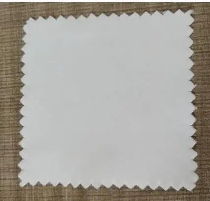 100pcs Emboss Custom LOGO 8*8cm Silver Polish opp bags Cloth for silver Jewelry Cleaner Blue Microfiber suede fabric material