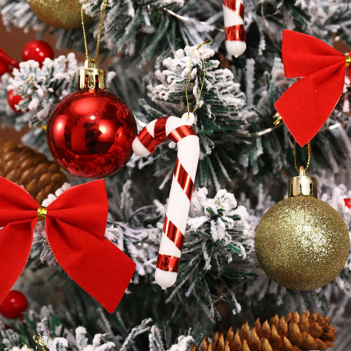 Christmas Tree Flocked Tree 45CM 60CM Christmas Office Desktop Ornament Christmas Decoration