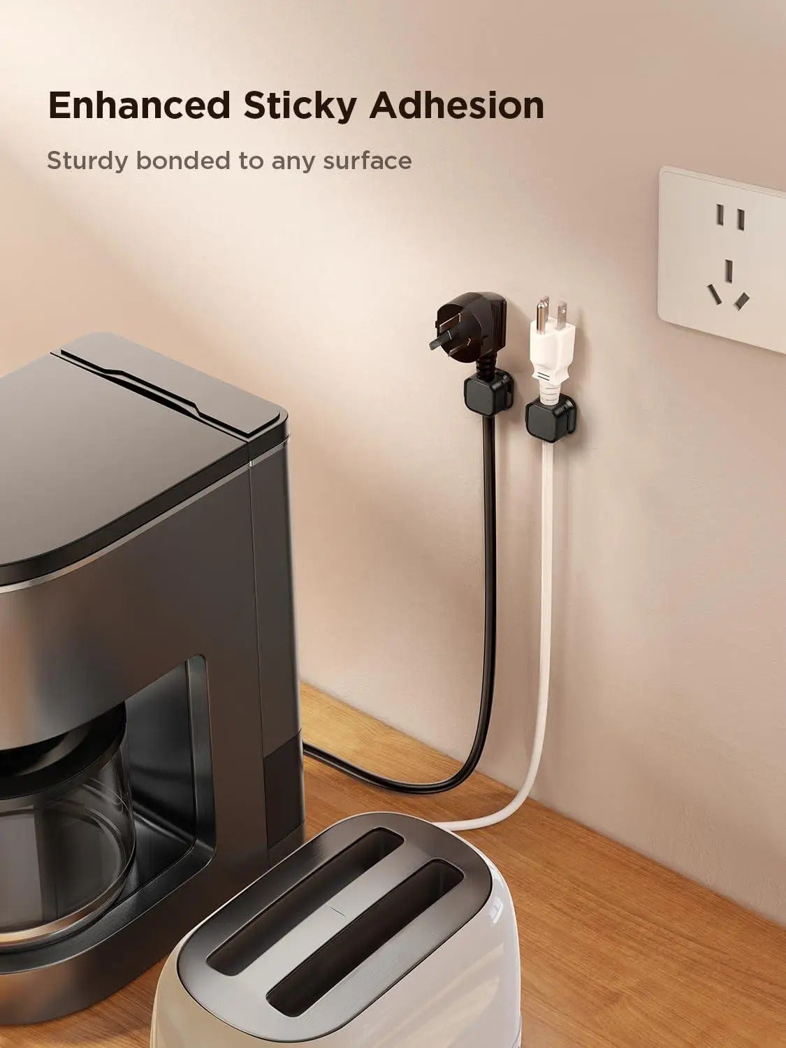 6PCS Magnetic Cable Clips Cable Smooth Adjustable Cord Holder Under Desk Cable Management Wire Keeper Cable Organizer Holder